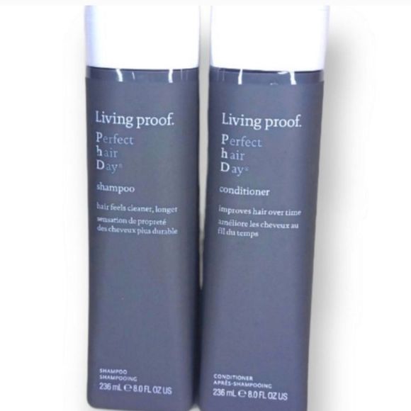 Living Proof Perfect Hair Day Shampoo and Conditioner.